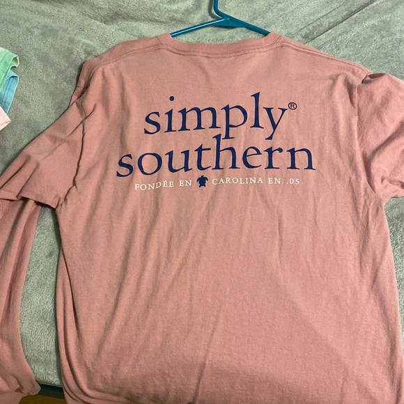 pink long sleeve tee - Picture 2 of 2